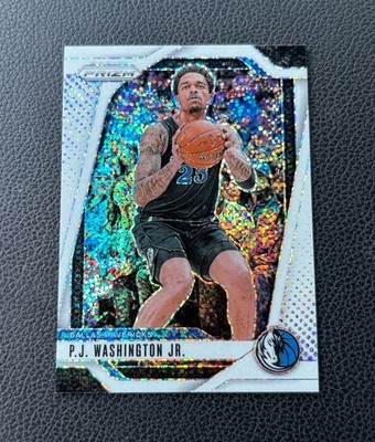 P.J. WASHINGTON JR. 2024-25 PANINI PRIZM WHITE SPARKLE SP MAVERICKS