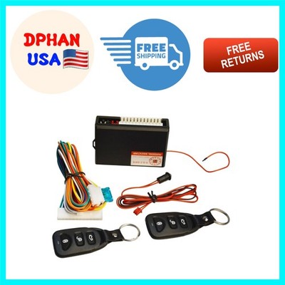 Comprehensive Car Door Lock System with Two Remotes & Easy Installation Guide