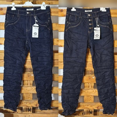 KAROSTAR DAMEN JEANS DENIM COLLECTION BAGGY BLUE  HOSE Gr. 38 BIS 48 TOP AKTUELL