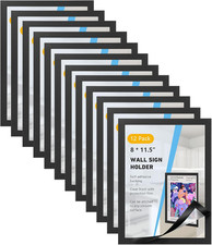12Pk 8x11.5 Magnetic Sign Holder Frames For Document Holder Poster Certificate