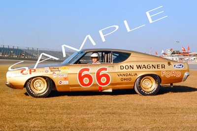 DONNIE ALLISON 1968 #66 DON WAGNER FORD DAYTONA 500 13X19 GLOSSY POSTER #W2