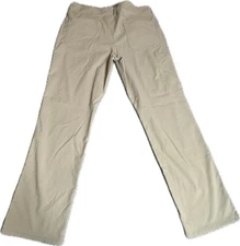 Weatherproof Vintage Mens Regular Fit Performance Pants 38x30 Khaki Outdoor