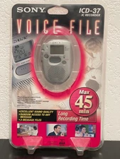 Sony ICD-37 Handheld Digital Voice Recorder w Manual, NEW UNOPENED