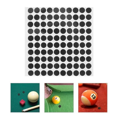 3 Sheets Black Snooker Sticker Table Coloured Spots Pool Marker Dots - Image 1 of 4