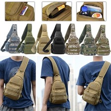 Taktische Umhängetasche Schultertasche Tasche Brusttasche Wandern Rucksack Sport