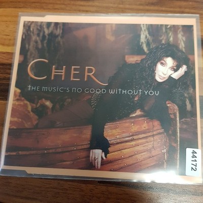 CHER the music's no good without you VG+/VG+ (MCD, Pop, WEA)