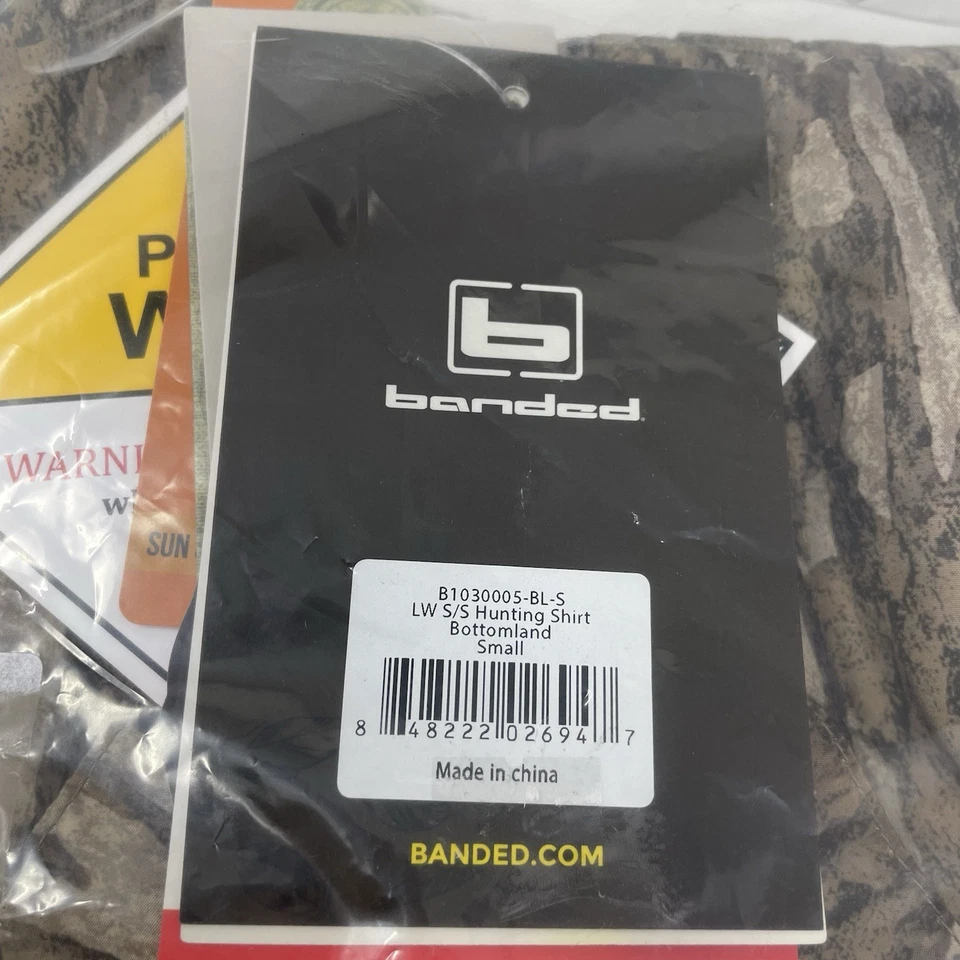 Banded Lightweight Hunting Shirt Breathable & Quick-Dry Bottomland Men's Size S - Image 3 of 4