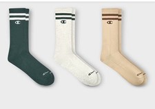 Champion Authentic Originals Men's 3pk Varsity Cushion Crew Socks - 6-12.5