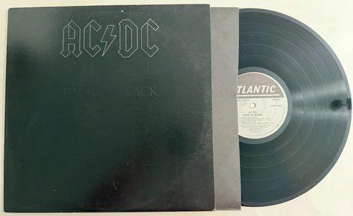 AC/DC "Back In Black" LP Atlantic 16018  ~  1st Press  Masterdisk RL  Ludwig NM