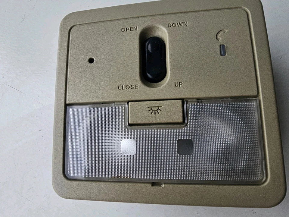Interruptor de techo corredizo Nissan Sentra Domelight OEM beige tostado 2007 2008 2009 2010 2011 12 Foto 3 de 4