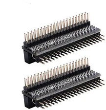 Micro Connectors 40-pin GPIO 1 to 2 Expansion Board for Raspberry Pi, 2 x 20-...