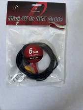 Mini Av To RCA Cable 6ft Pearstone
