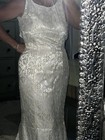 Lady Elegance Vintage Wedding Dress Sequin & Beads Ivory Size 8 + Veil — photo 2