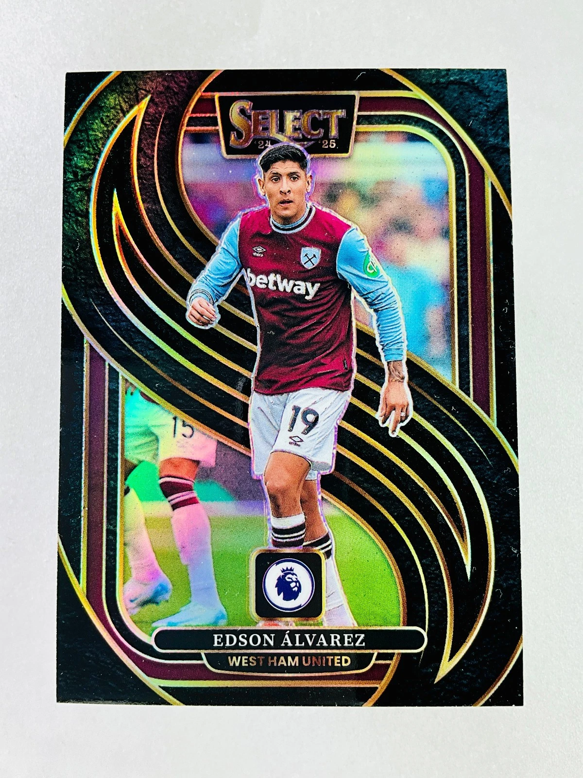 2024-25 Panini Select Premier Edson Alvarez Black Prizm TRUE 1/1