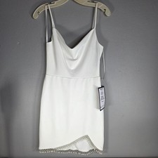 City Studio Bodycon Dress New Junior 3 4 Cowl Neck Beaded Scuba Crepe Cocktail
