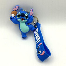  Disney Stitch 3D CUTE Cartoon PVC Pendant Keychain Key Ring Handbag ST-4