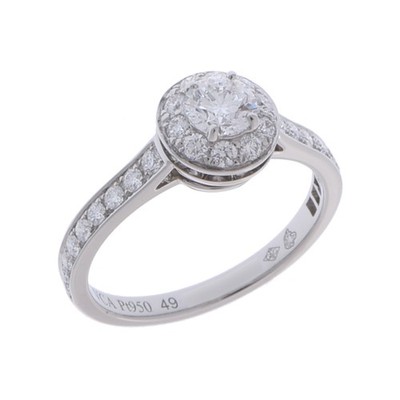 Van Cleef & Arpels Damen Ring Nr. 9 Pt950 Platin Diamant VCARG33049 Icon S...