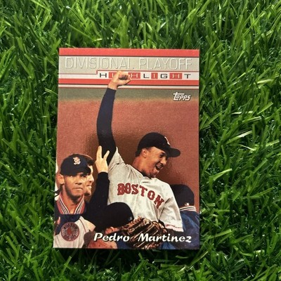 1999 Topps Divisional Playoff Highlight Pedro Martinez Card #225 Red Sox C4