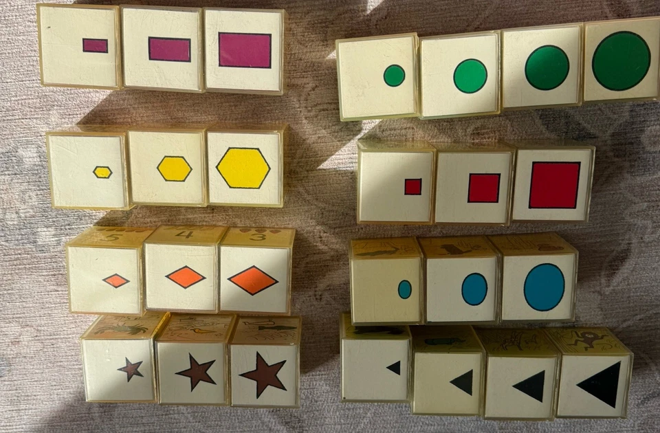 "Juego de 26 bloques de cubos de plástico para primera infancia rompecabezas con imágenes" Foto 4 de 4