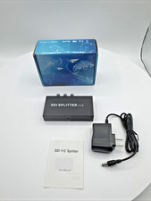1x2 3G-SDI Splitter SD/HD-SDI 1080p60 Video Distribution Amplifier 5-30V