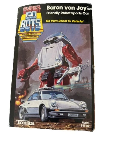 Tonka Super GoBots Baron von Joy Robot Sports Car Complete Boxed 1980s