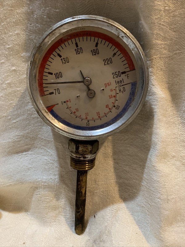 Vintage Pressure Gauge 70-250 3”