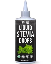 WHYZ Liquid Stevia Drops 8oz Plant-Based, Zero Calorie Sweetener, 1,183 Servings
