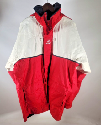 PRO RAINER Red/Neon Heavy/Lined Nylon SAILING RAIN JACKET/ PANTS