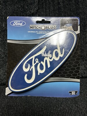 Ford Blue Oval Logo Hitch Plug Cover PlastiColor #002236  New Metal