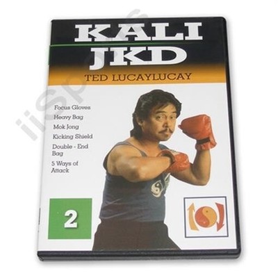 Ted Lucaylucay Kali Escrima Jeet Kune Do JKD DVD #2 kicking shield punching bag