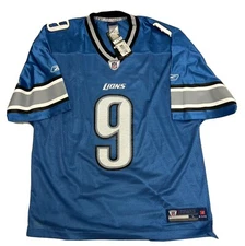 Matthew Stafford Detroit Lions Blue Replica Jersey - Reebok