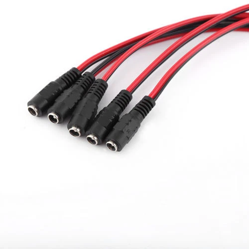 12V 5.5x2.1mm Male + Female DC Power Socket Jack Connector Cable Wire (20 pairs) - Image 4 of 4