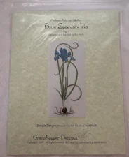 RARE! Grasshopper / Dimple Designs: BLUE SPANISH IRIS Part 1 by REX HOLT