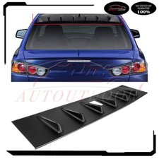 For 08-15 Lancer Evo X 10 Matt Black Non Sss Vortex Generator Shark Fin Spoiler