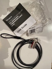 Targus PA410S DEFCON T-Lock Serialized Combo Cable Lock - NEW 