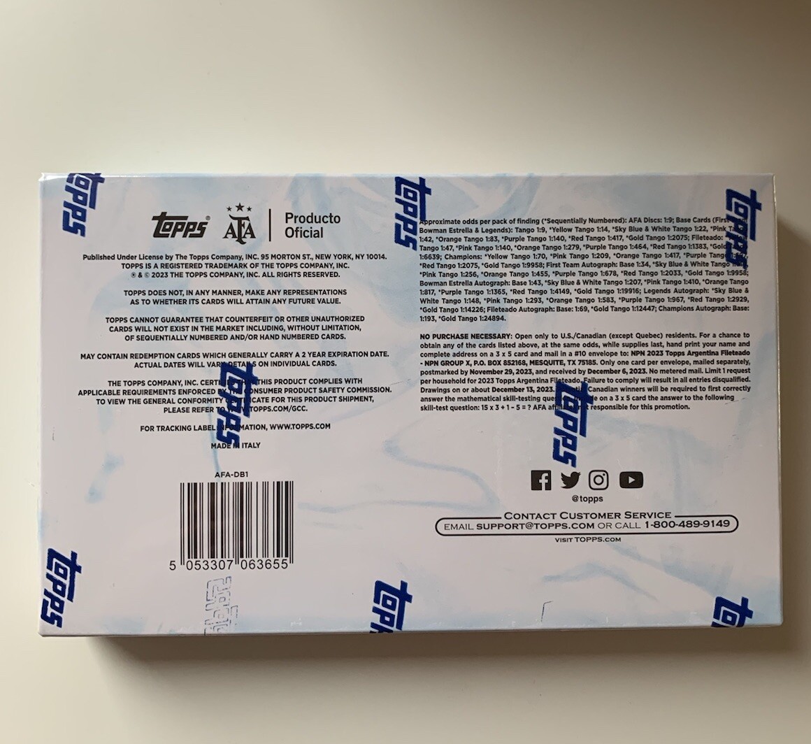 Thumbnail - 2023 Topps Argentina Fileteado Hobby Box (sealed/ovp)
