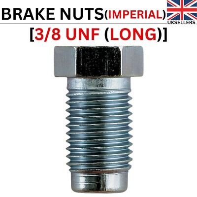 Raccordi Tubo Freno Imperiale 20 X 3/8"" UNF 24Tpi Spalla Corta Unioni - Foto 3