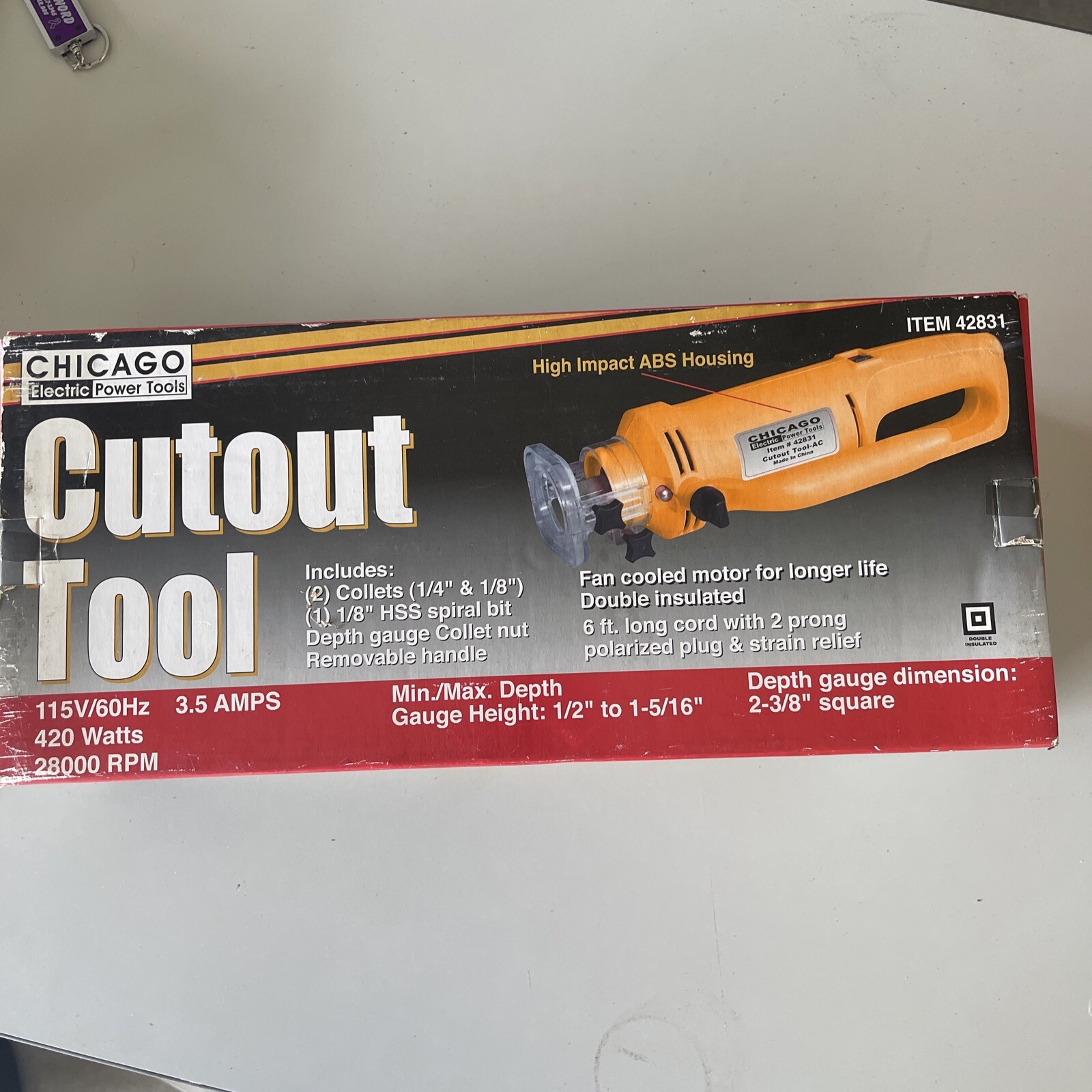 Chicago Electric Cutout Tool Power Electric Cutout Saw 42831 Brand New