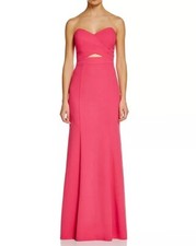 Decode 1.8 Fuchsia Pink Strapless Cutout Gown Size 0 $450 Prom