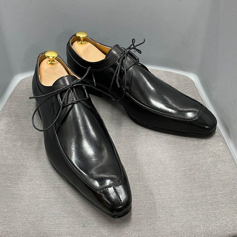 SAOLA Scarpe da lavoro uomo formali Oxford pelle business ufficio stringate punta pompa