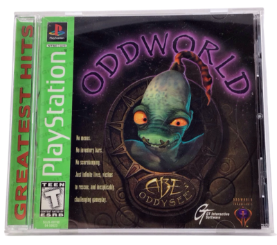 Oddworld Abe's Oddysee Playstation PS1 Complete with Reg Card
