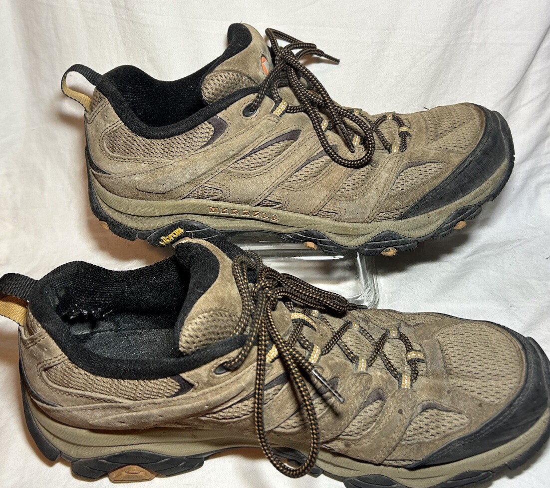 Scarpe da trekking Merrell uomo taglia 12 Moab 3 con fondo Vibram usate