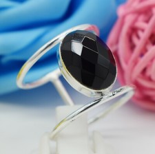 Solid 925 Sterling Silver Natural BLACK ONYX Beautiful Handmade Ring KGJ-R-04