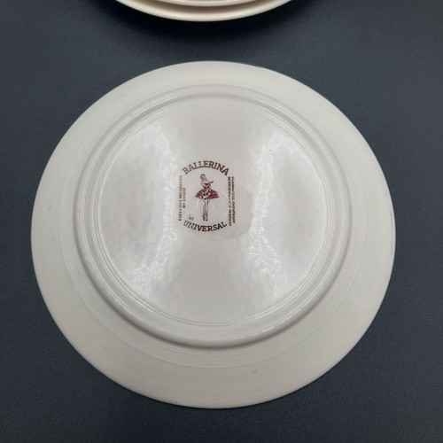 Vintage Universal Ballerina Moss Rose Bread & Butter 6" Plates Set Of 8 - Picture 4 of 9
