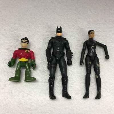 The Batman 4'' Selina Kyle - 4'' Batman and Imaginex Robin