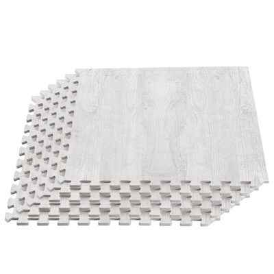 Forest Floor Farmhouse 3/8 Inch Thick Printed Foam Tiles, Premium Wood Grain ...