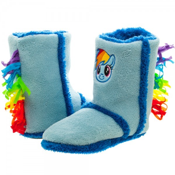 Official MY LITTLE PONY Rainbow Dash Boot Slippers (Small or Medium) eBay