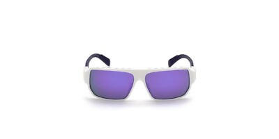 Adidas SP0038 21Z Matte White Plastic Mirrored Sunglasses Frame 61-13-140 SP0038