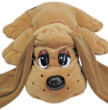 Vtg 1998 Galoob 18" Plush Snuggle Sounds Pound Puppies Brown Puppy Dog