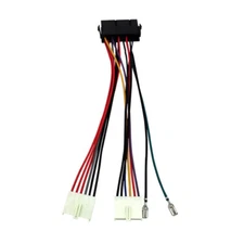 18AWG 20Pin ATX to 2X 6Pin AT PSU Converter Power Cable Cord for 286 386 486 586